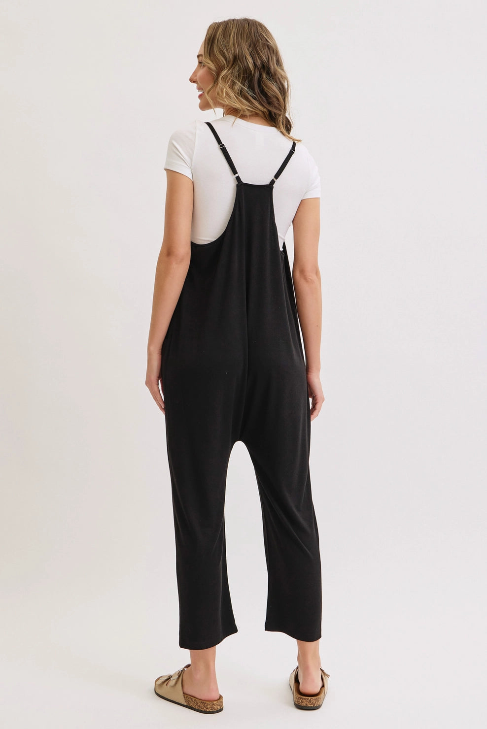 The Honey Chill One Piece | Black Oversized Lounge Jumpsuit