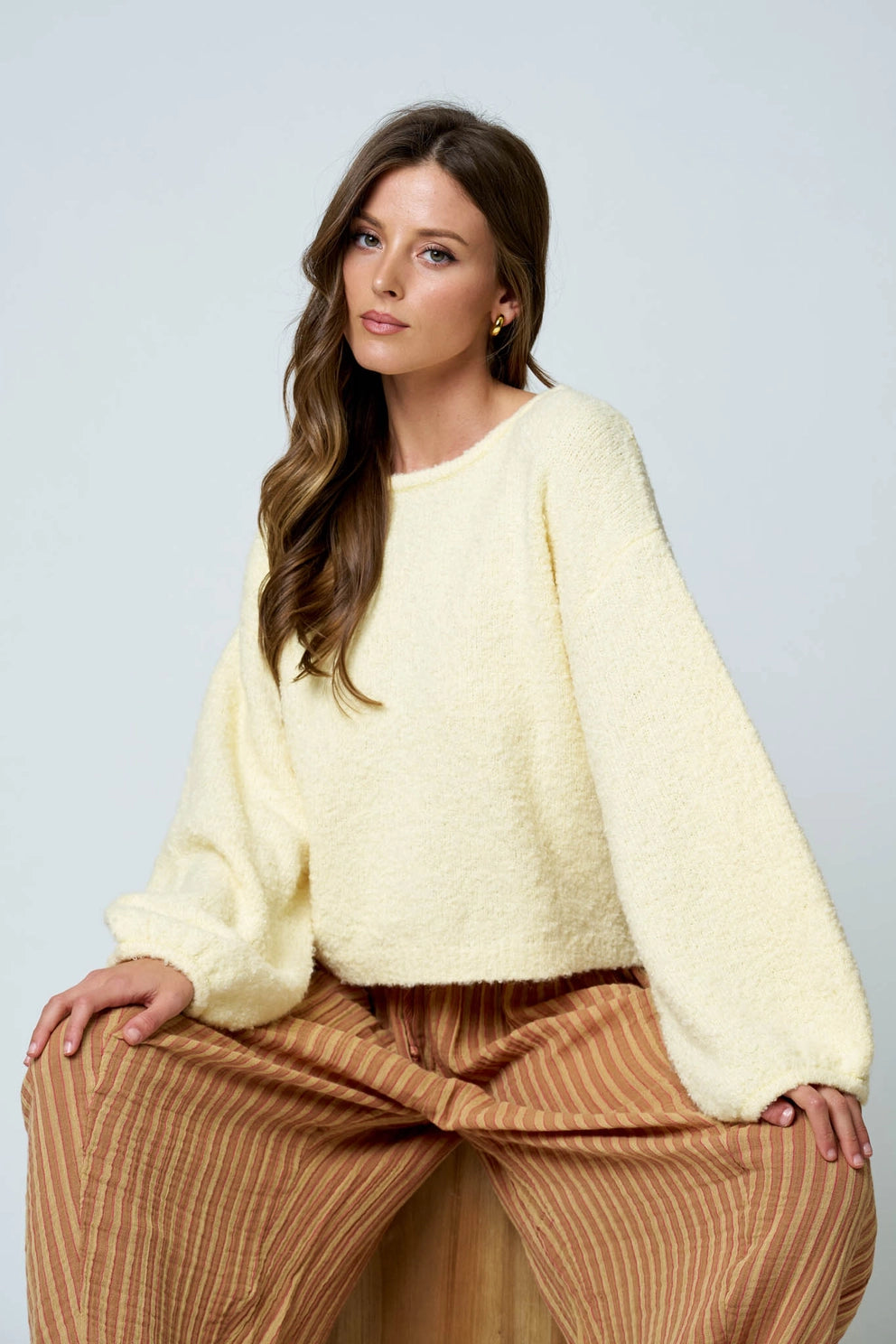 Butter Yellow Cloud Sweater