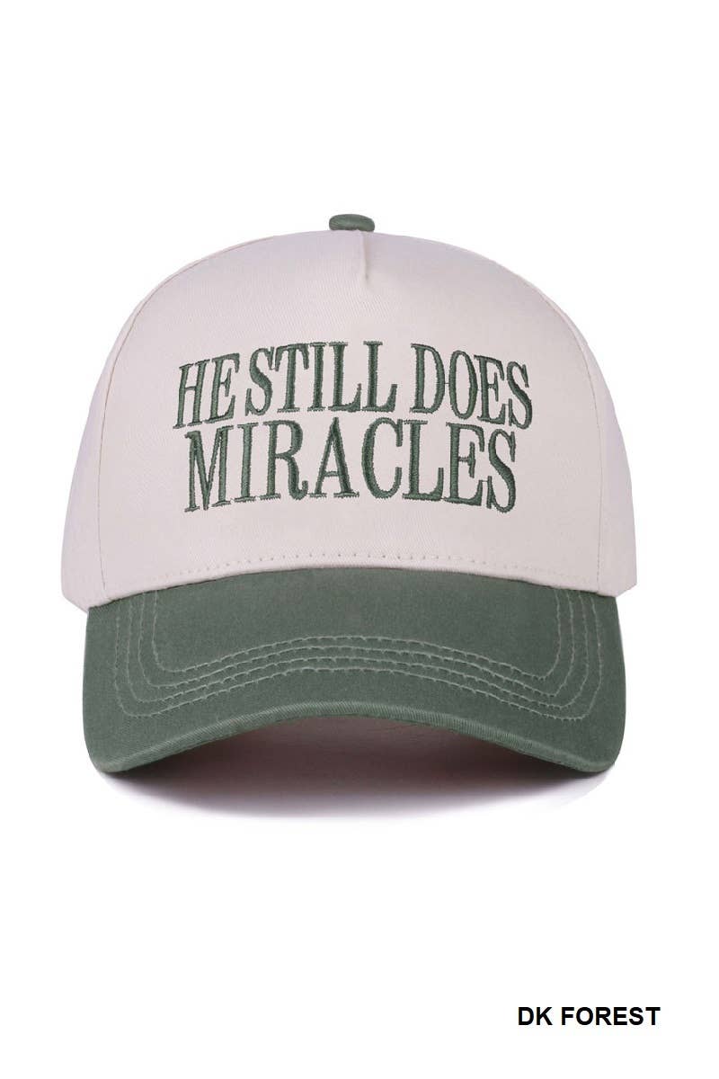 He Still Does Miracles Canvas Cap ✨