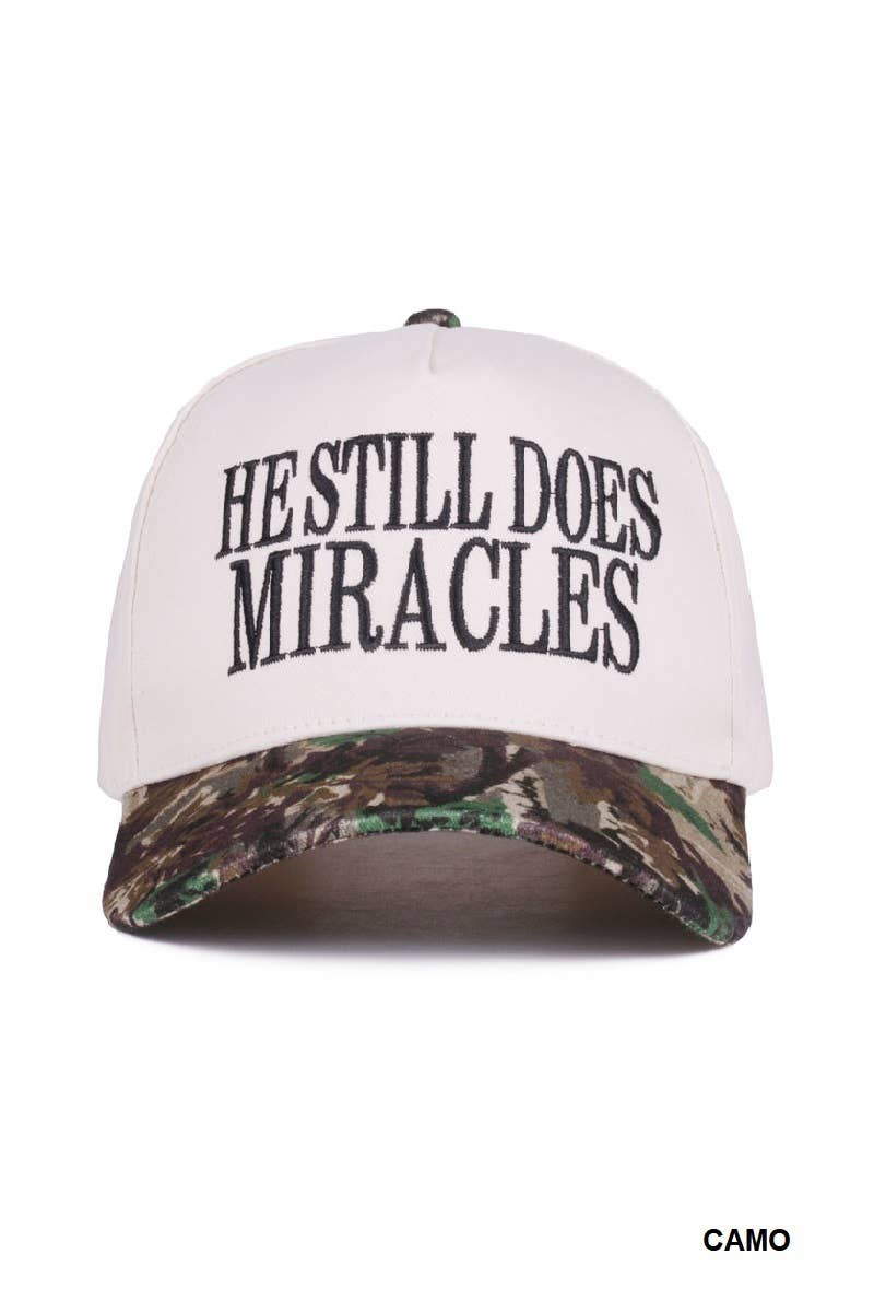 He Still Does Miracles Canvas Cap ✨
