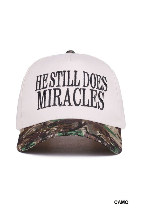 He Still Does Miracles Canvas Cap ✨