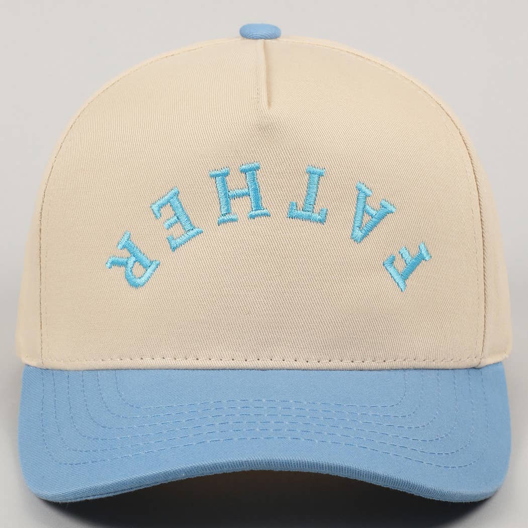 FATHER Upside Down Embroidery Two Tone Cap, view 9