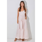 The Sweetheart Bow Shoulder Maxi Dress | Romantic Floral Maxi