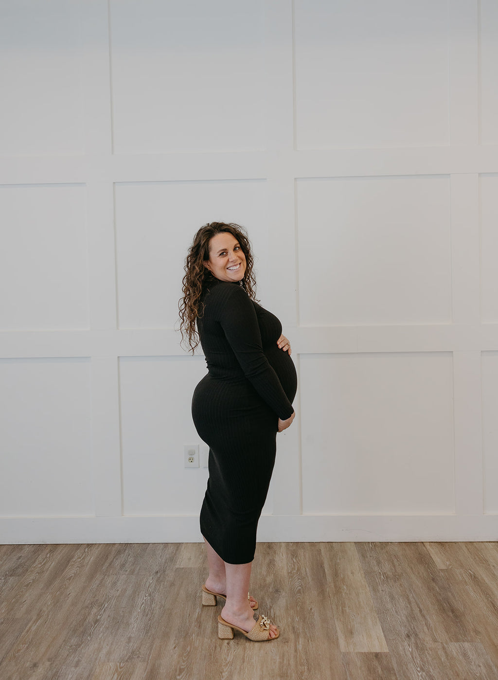 The Mock Turtleneck Midi Dress | Bodycon