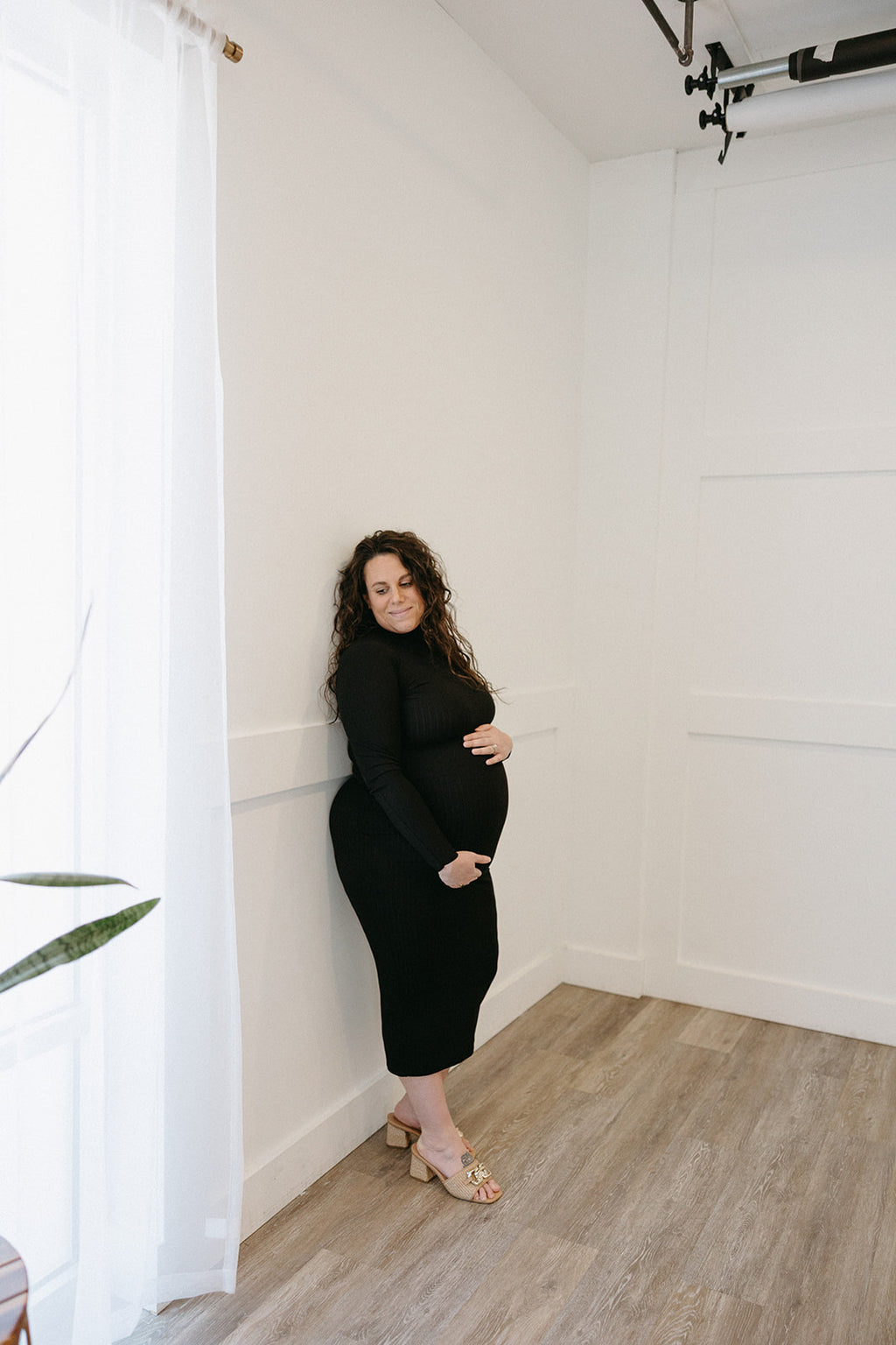 The Mock Turtleneck Midi Dress | Bodycon