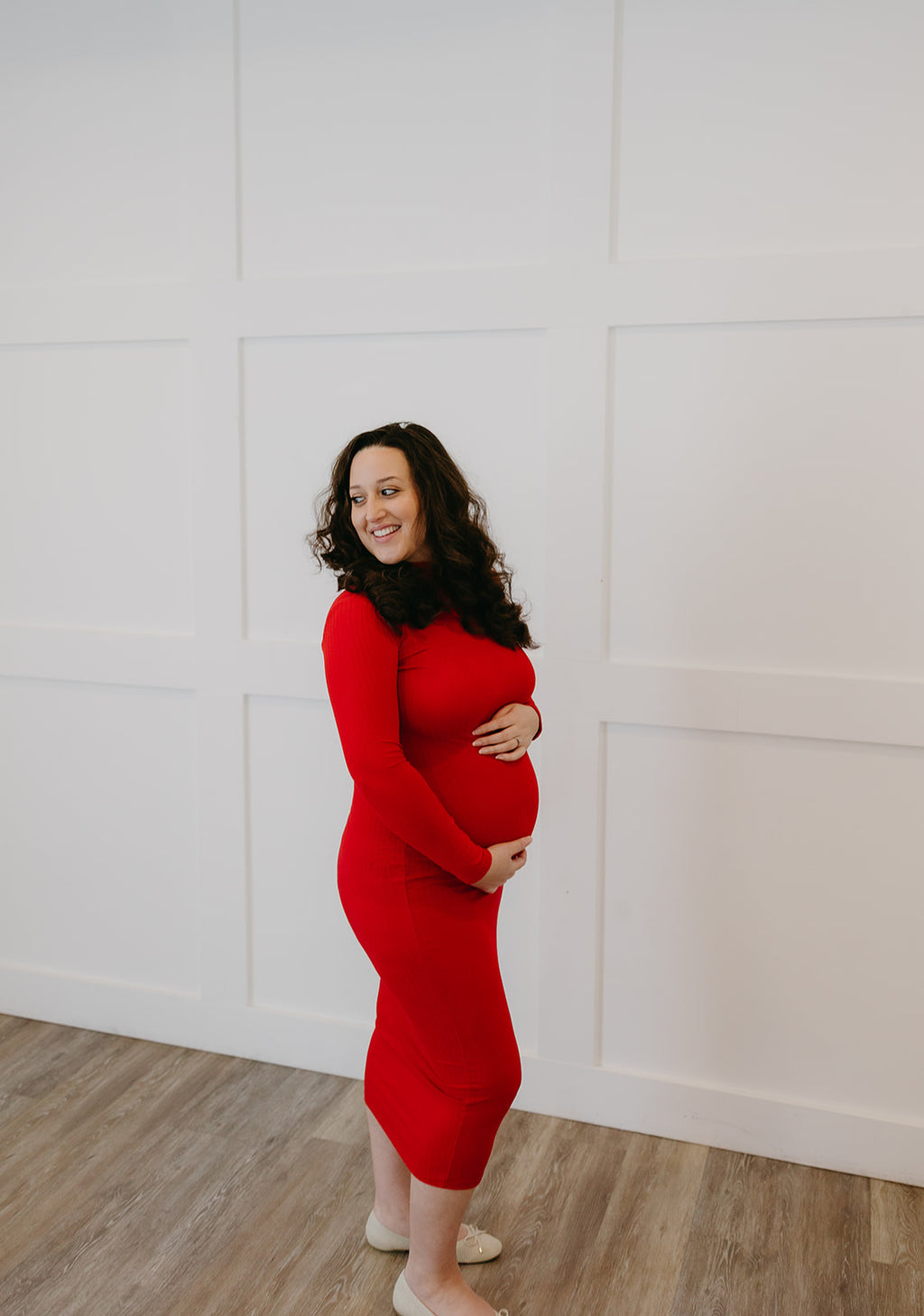 The Mock Turtleneck Midi Dress | Bodycon