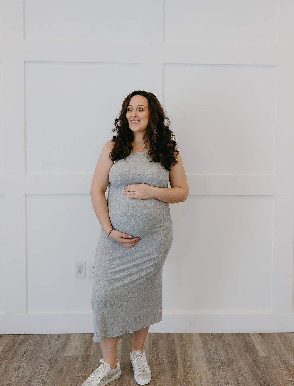 The Sienna Dress | Burnt Orange Stretchy Bodycon Midi Dress
