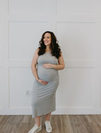 The Sienna Dress | Burnt Orange Stretchy Bodycon Midi Dress