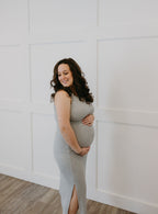 The Sienna Dress | Burnt Orange Stretchy Bodycon Midi Dress