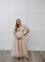 Giving Fairytale Midi Dress | Sparkly Embroidered Floral Midi Dress