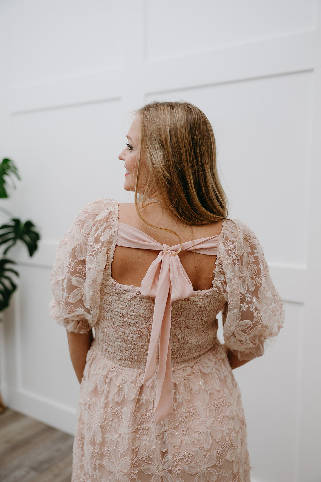 Giving Fairytale Midi Dress | Sparkly Embroidered Floral Midi Dress