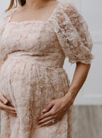 Giving Fairytale Midi Dress | Sparkly Embroidered Floral Midi Dress