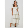 The Paris Polka Dot Midi Dress | Sweetheart Bow Shoulder Polka Dot Dress