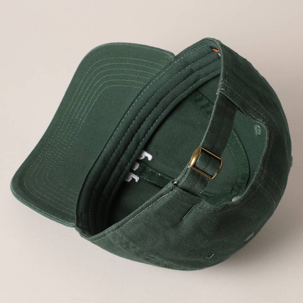 Father's Day Baseball Cap With Dad Text Embroidery, full length view