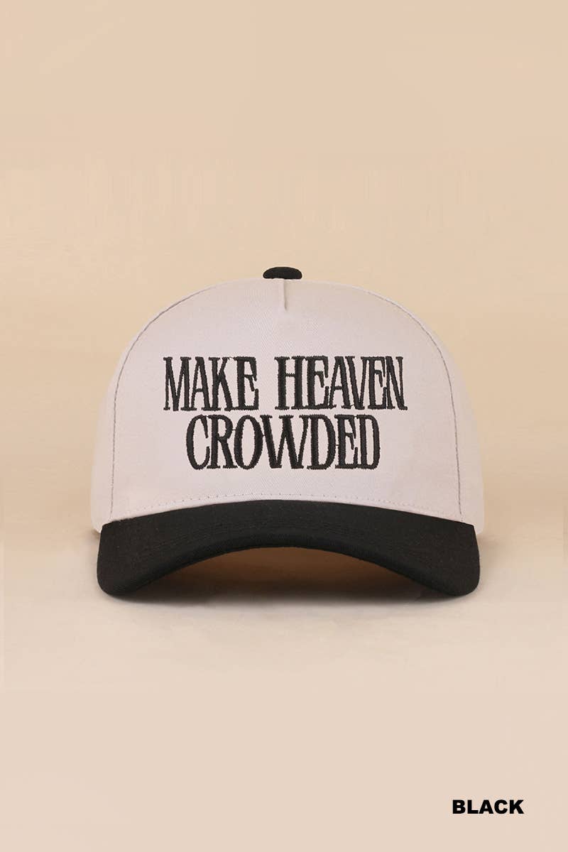 Make Heaven Crowded Canvas Cap ✨