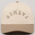 FATHER Upside Down Embroidery Two Tone Cap, back view