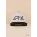 Literally Just a Girl Canvas Cap 🎀