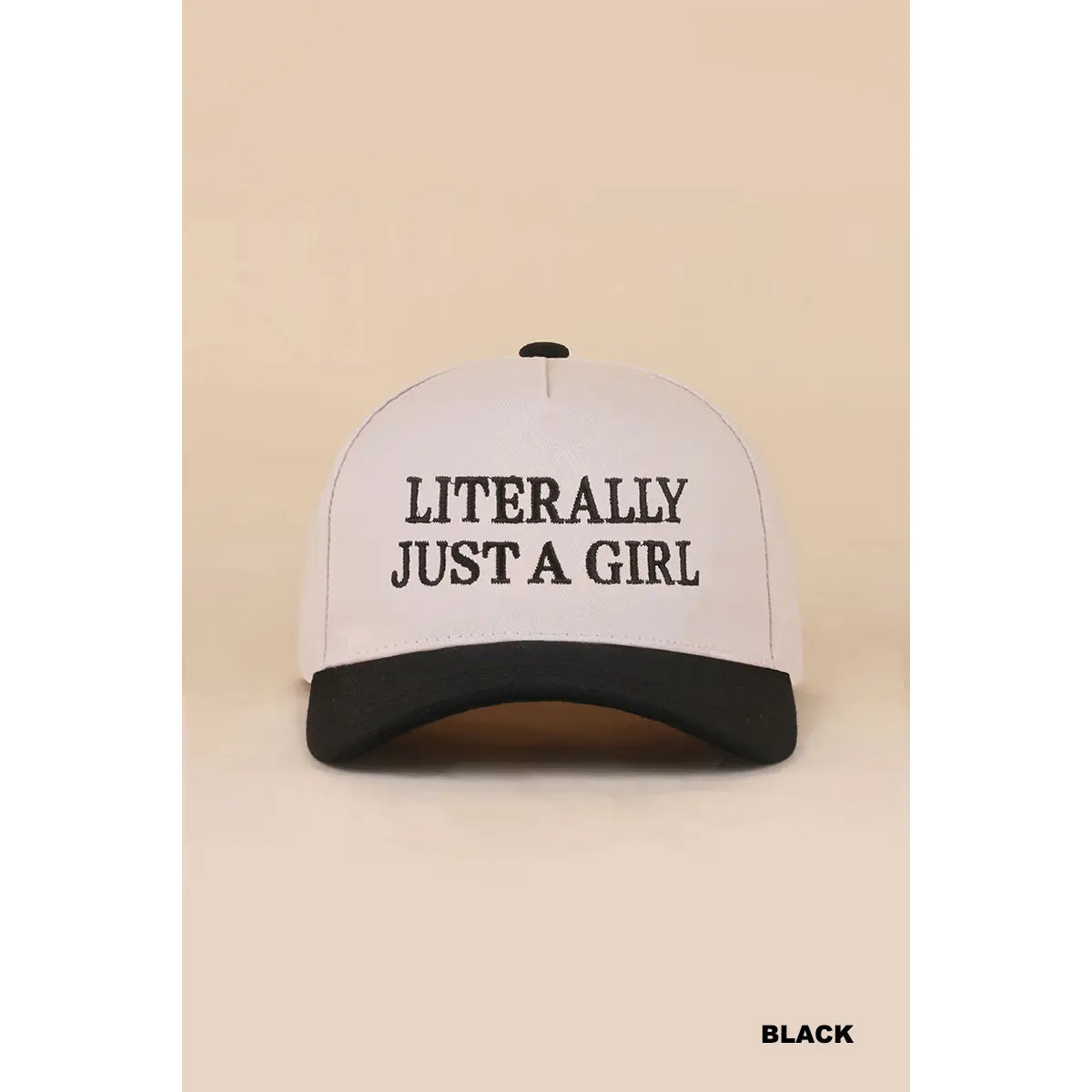 Literally Just a Girl Canvas Cap 🎀
