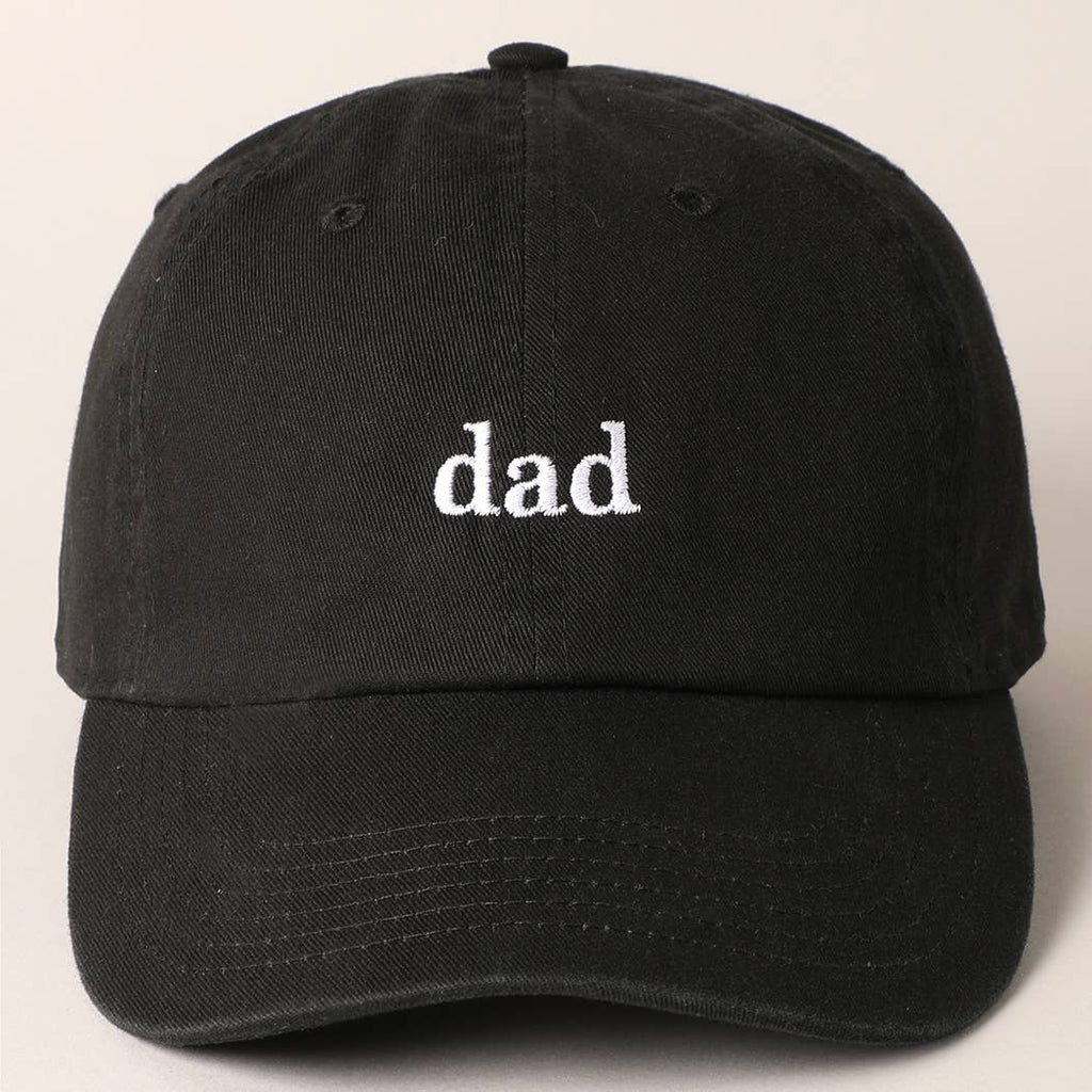 Father's Day Baseball Cap With Dad Text Embroidery, side view