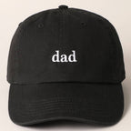 Father's Day Baseball Cap With Dad Text Embroidery, side view