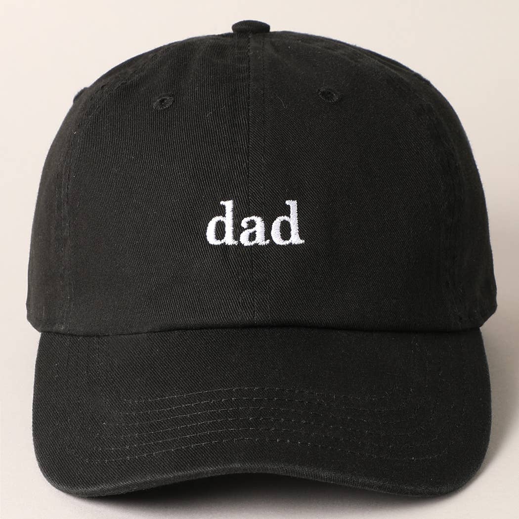 Father's Day Baseball Cap With Dad Text Embroidery, side view