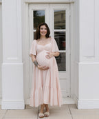 The HoneyBloom Classic Midi Dress | Flowy Sleeve Midi Dress
