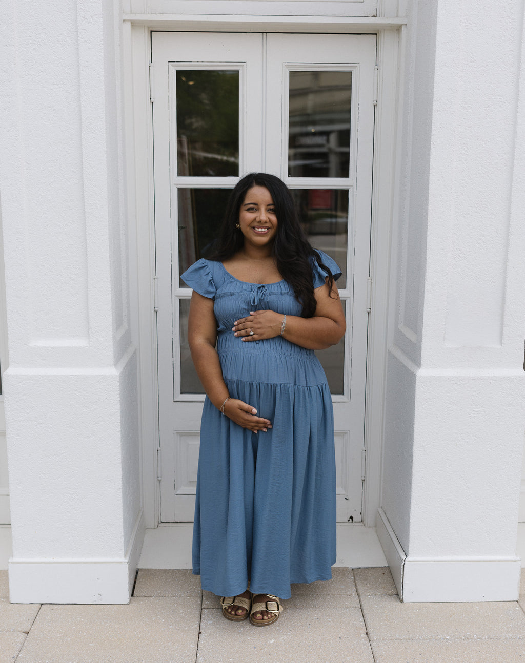 The Haven Smocked Midi Dress