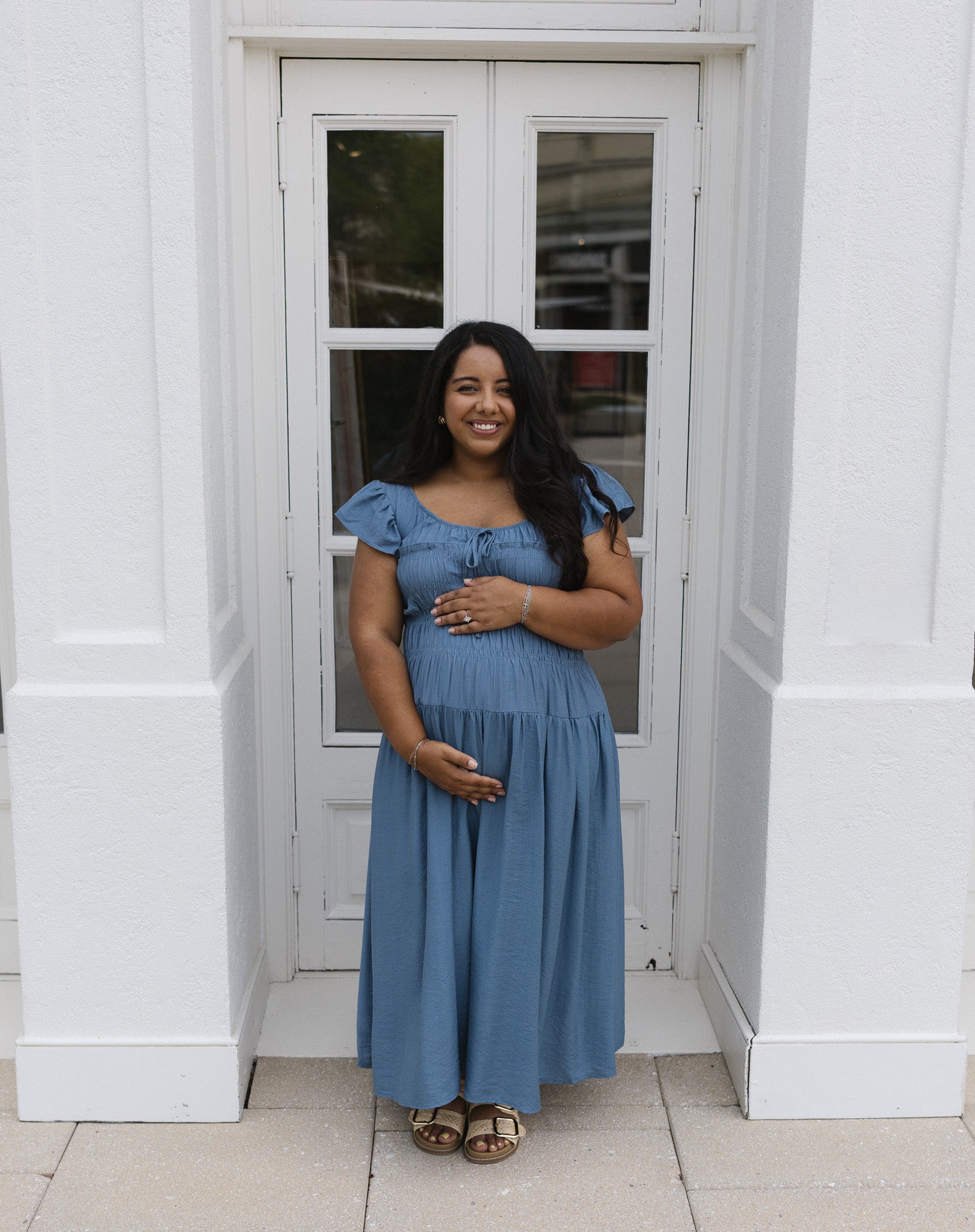 The Haven Smocked Midi Dress