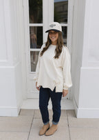 The Crochet Crewneck | Bow Detail Sweatshirt