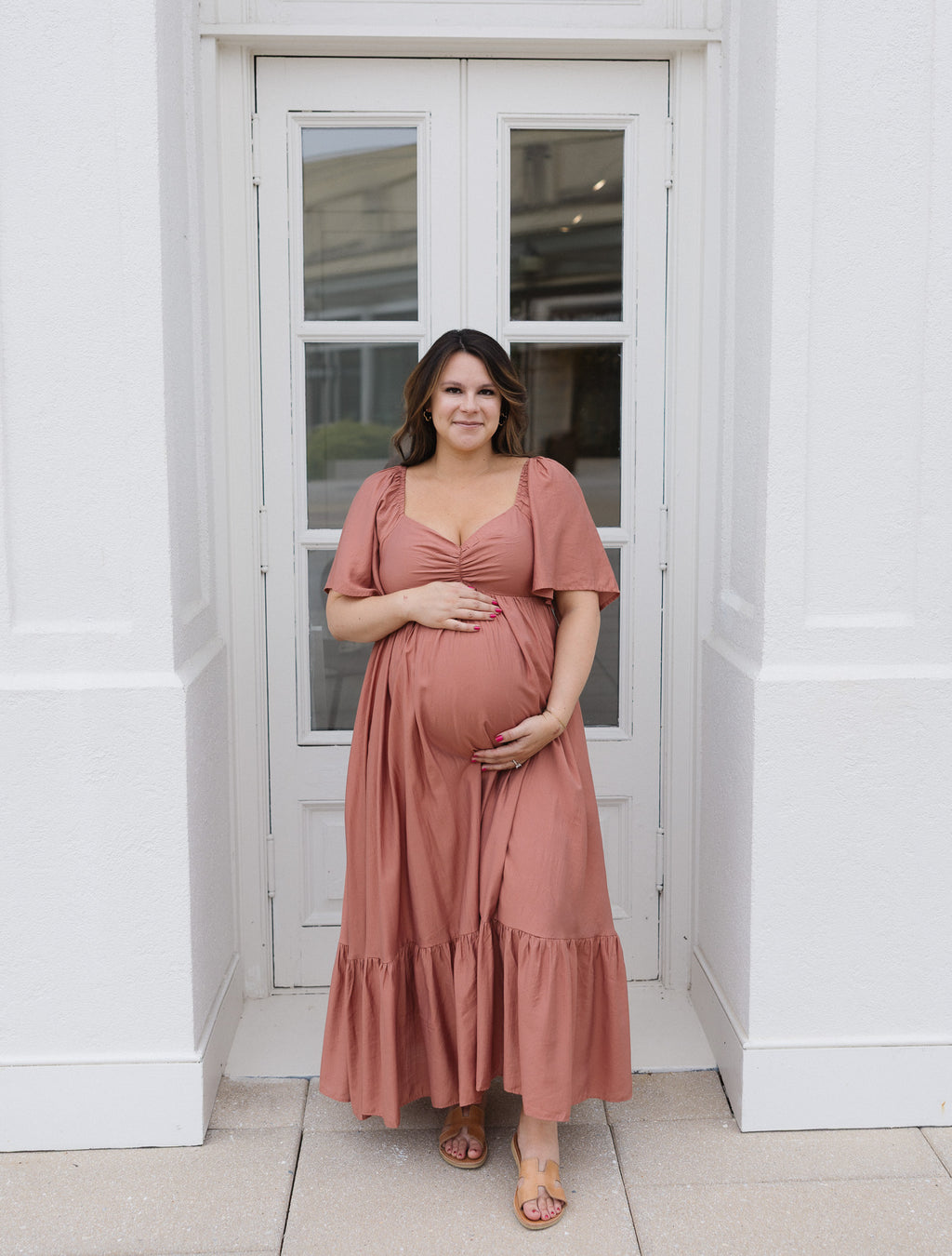 The HoneyBloom Classic Midi Dress | Flowy Sleeve Midi Dress