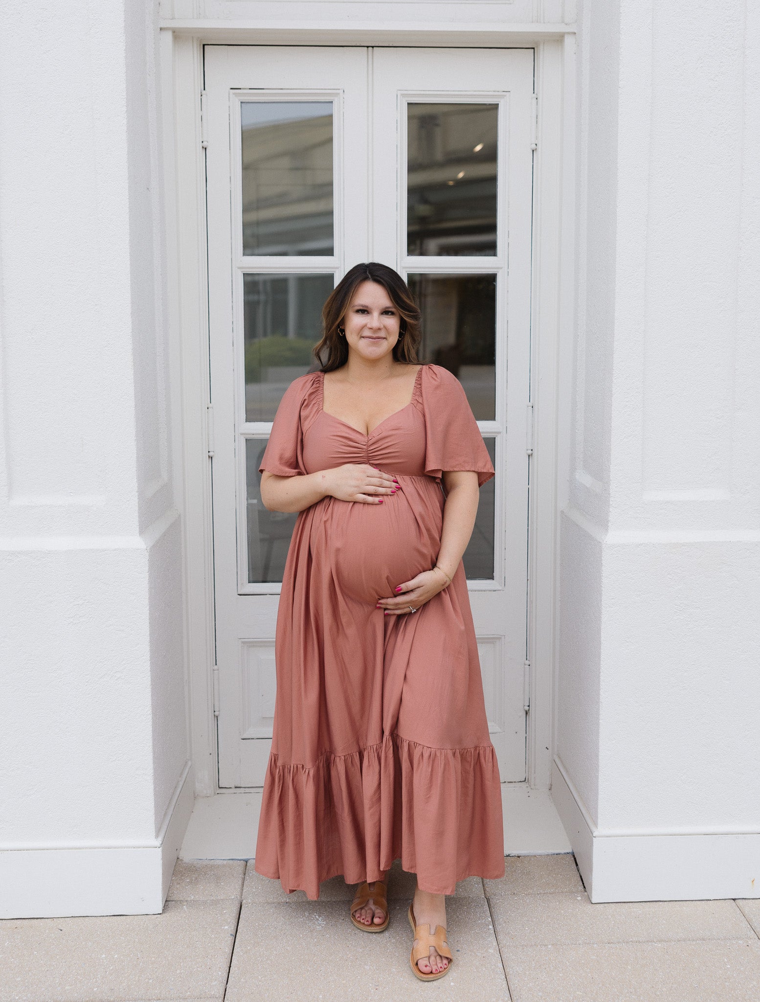 The HoneyBloom Classic Midi Dress | Flowy Sleeve Midi Dress
