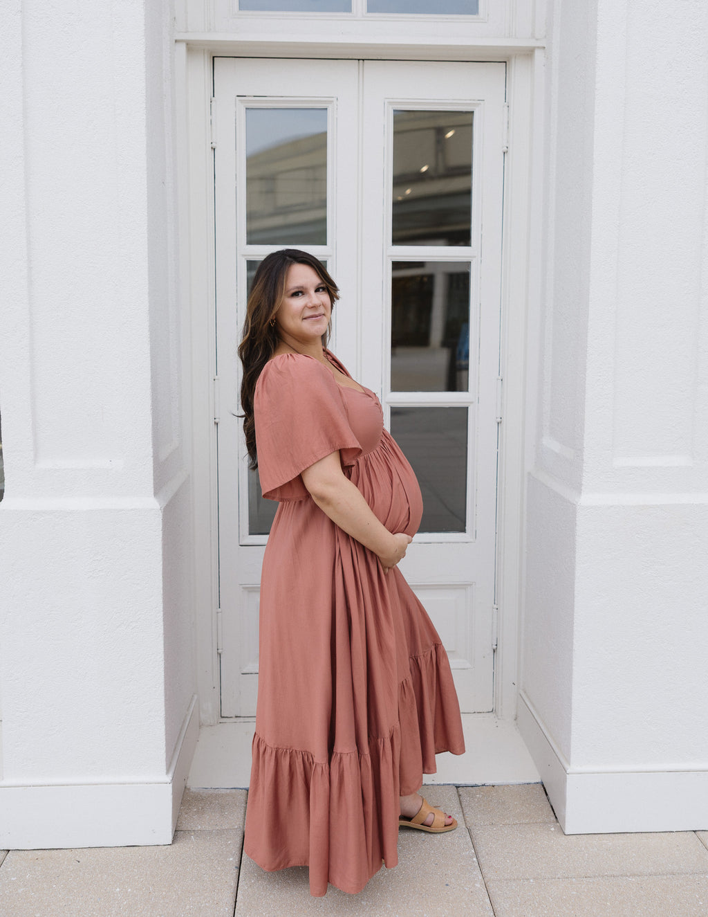 The HoneyBloom Classic Midi Dress | Flowy Sleeve Midi Dress
