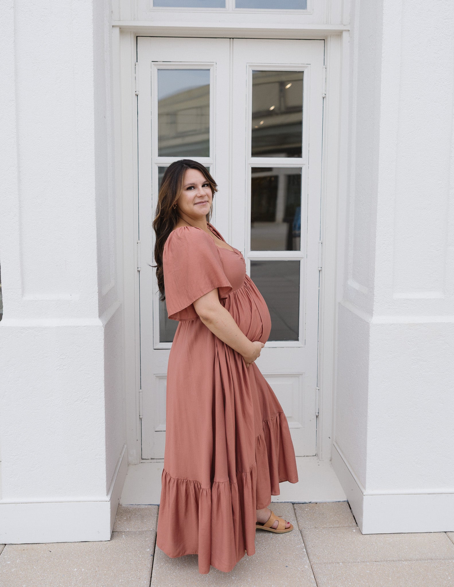 The HoneyBloom Classic Midi Dress | Flowy Sleeve Midi Dress