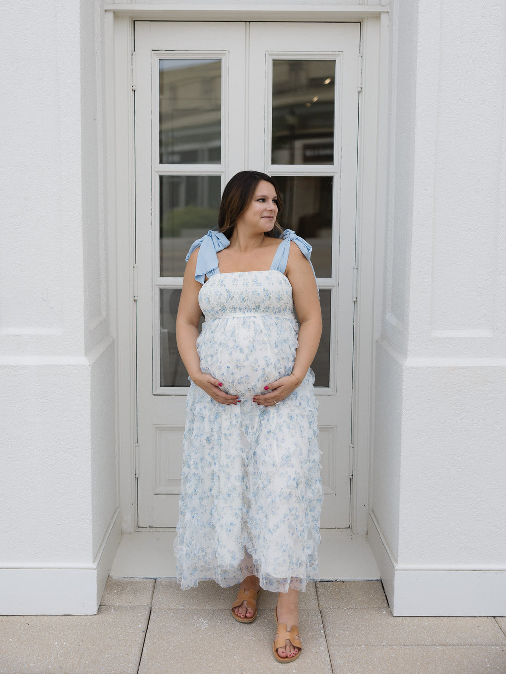The Secret Garden Dress | Floral Textured Smocked Midi Dress