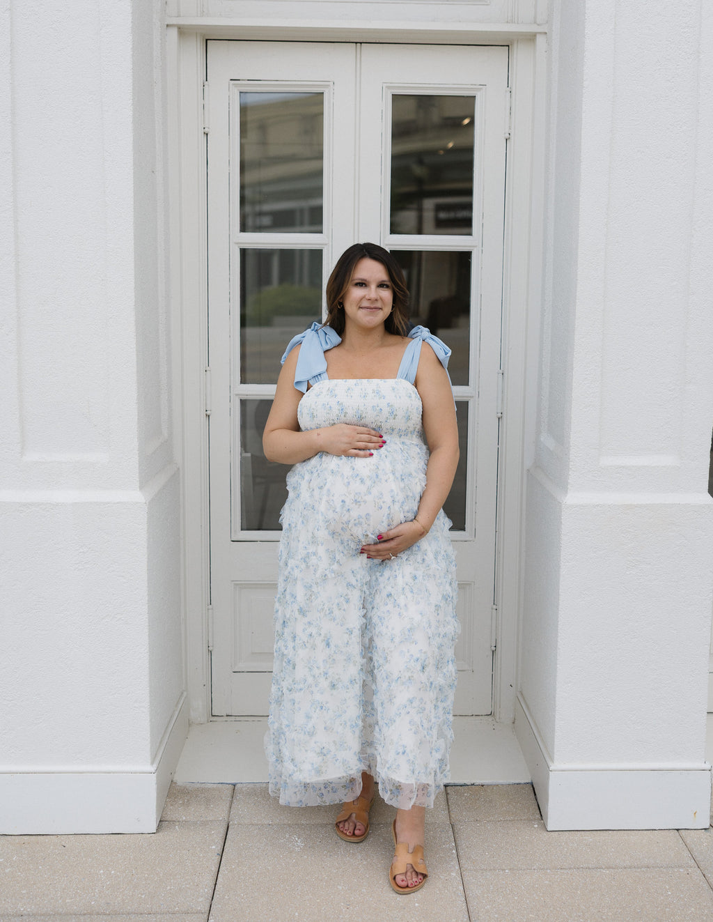The Secret Garden Dress | Floral Textured Smocked Midi Dress
