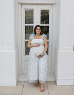 The Secret Garden Dress | Floral Textured Smocked Midi Dress