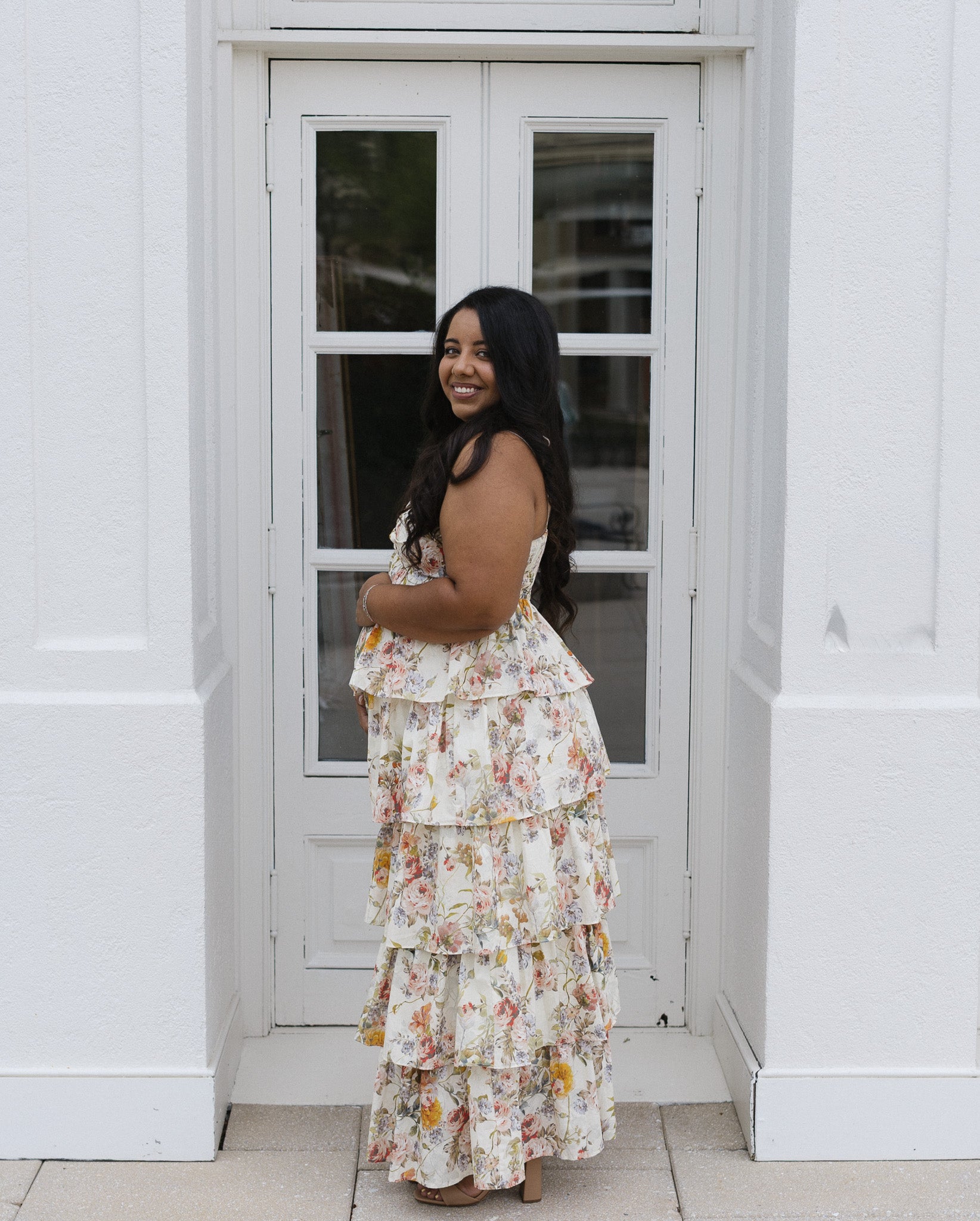 The Honey Meadow Maxi Dress | Floral Tiered Ruffle Maxi Dress