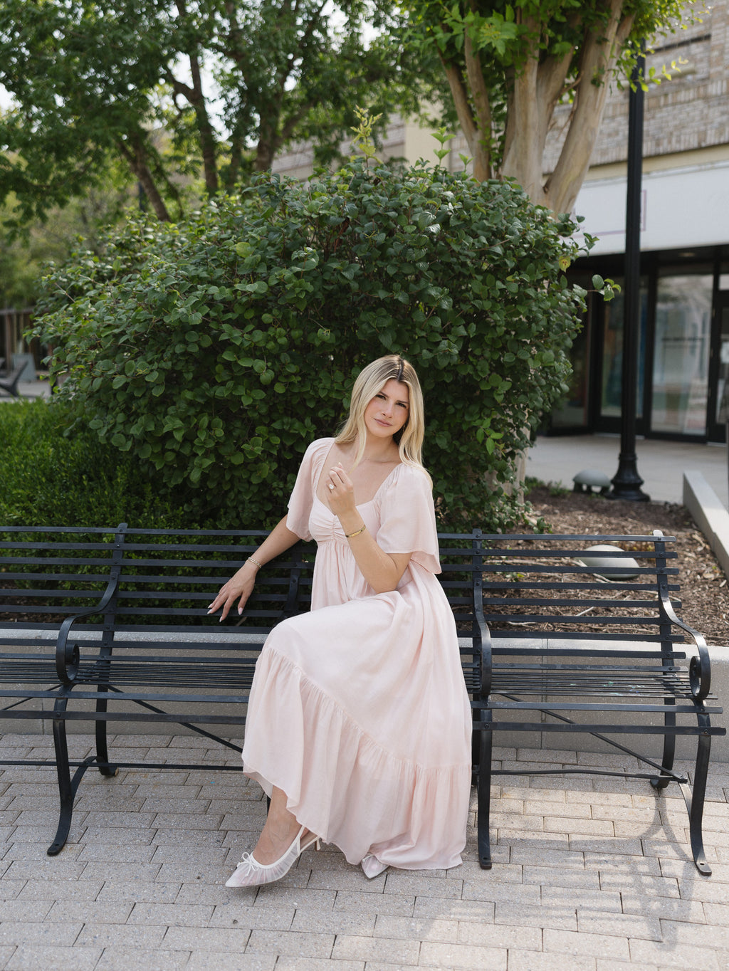 The HoneyBloom Classic Midi Dress | Flowy Sleeve Midi Dress