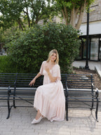 The HoneyBloom Classic Midi Dress | Flowy Sleeve Midi Dress