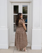 The Chestnut Grove Smocked Floral Midi Dress