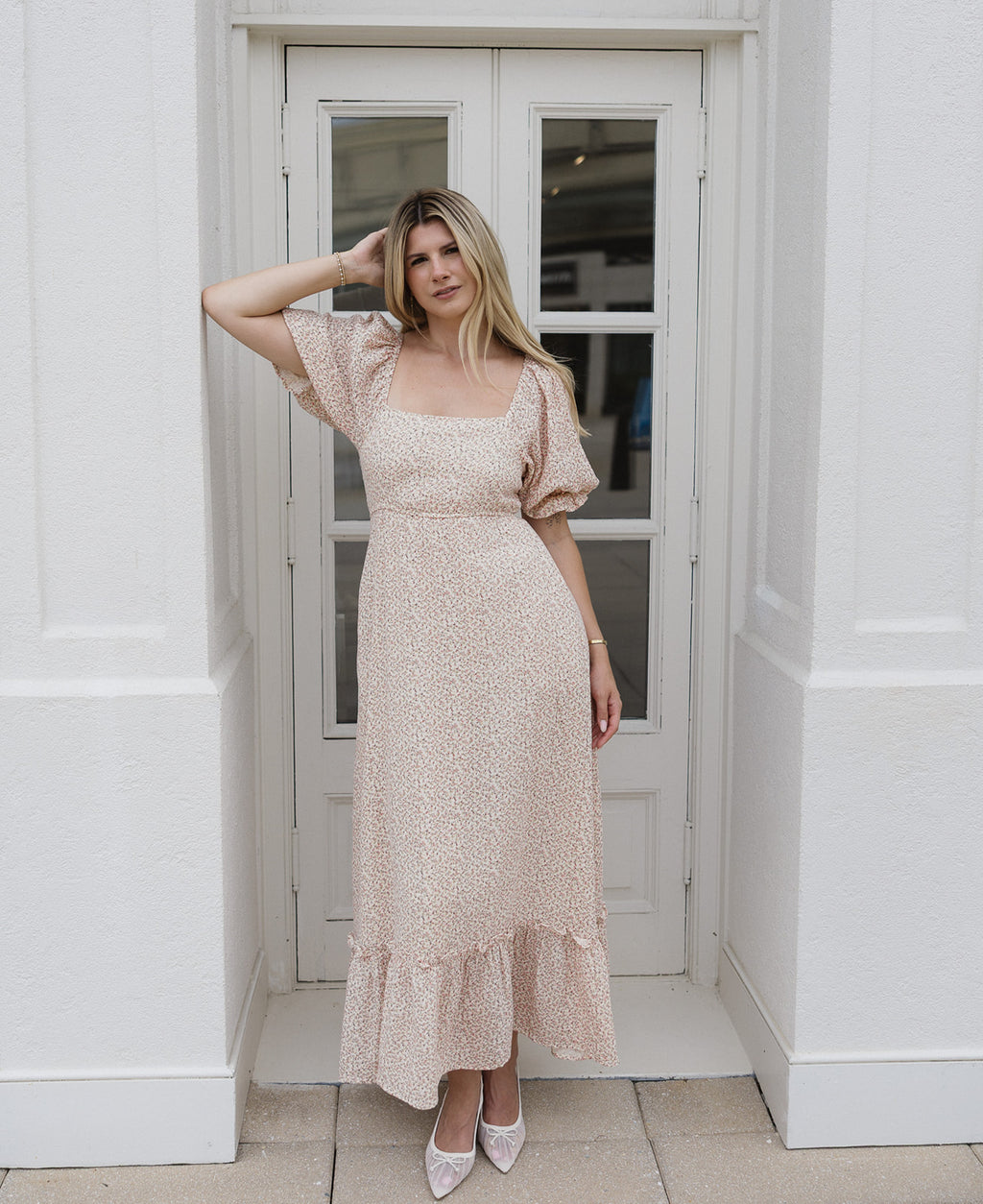 Pink Floral Maxi