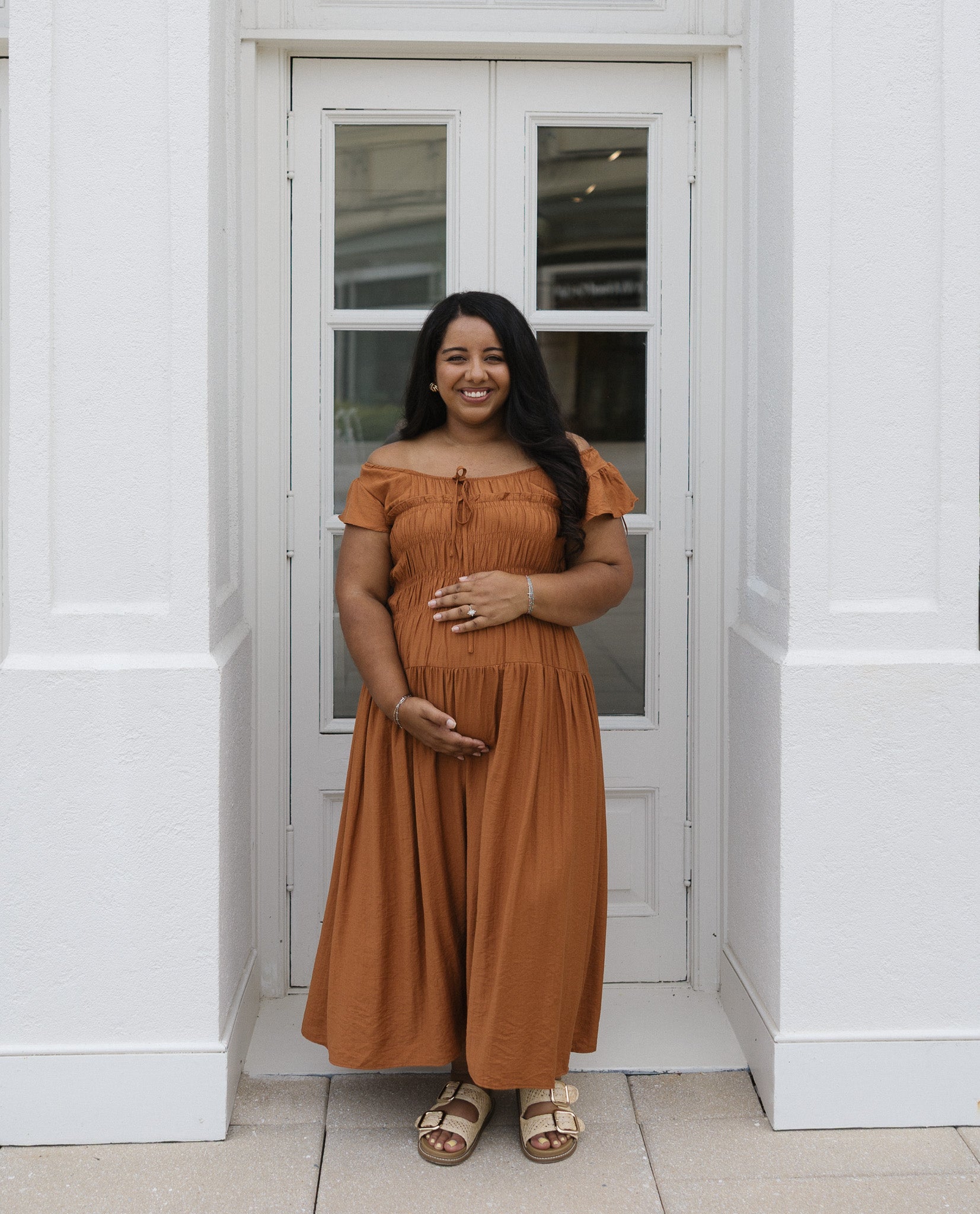 The Haven Smocked Midi Dress