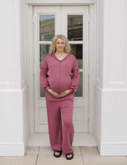 Ribbed Knit Lounge Set