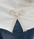 The Crochet Crewneck | Bow Detail Sweatshirt
