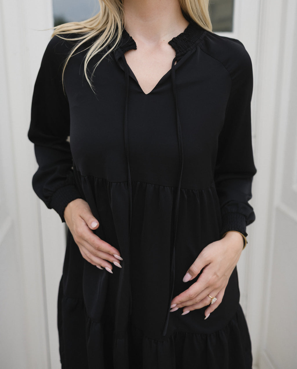 Midnight Ruffle Tiered Dress