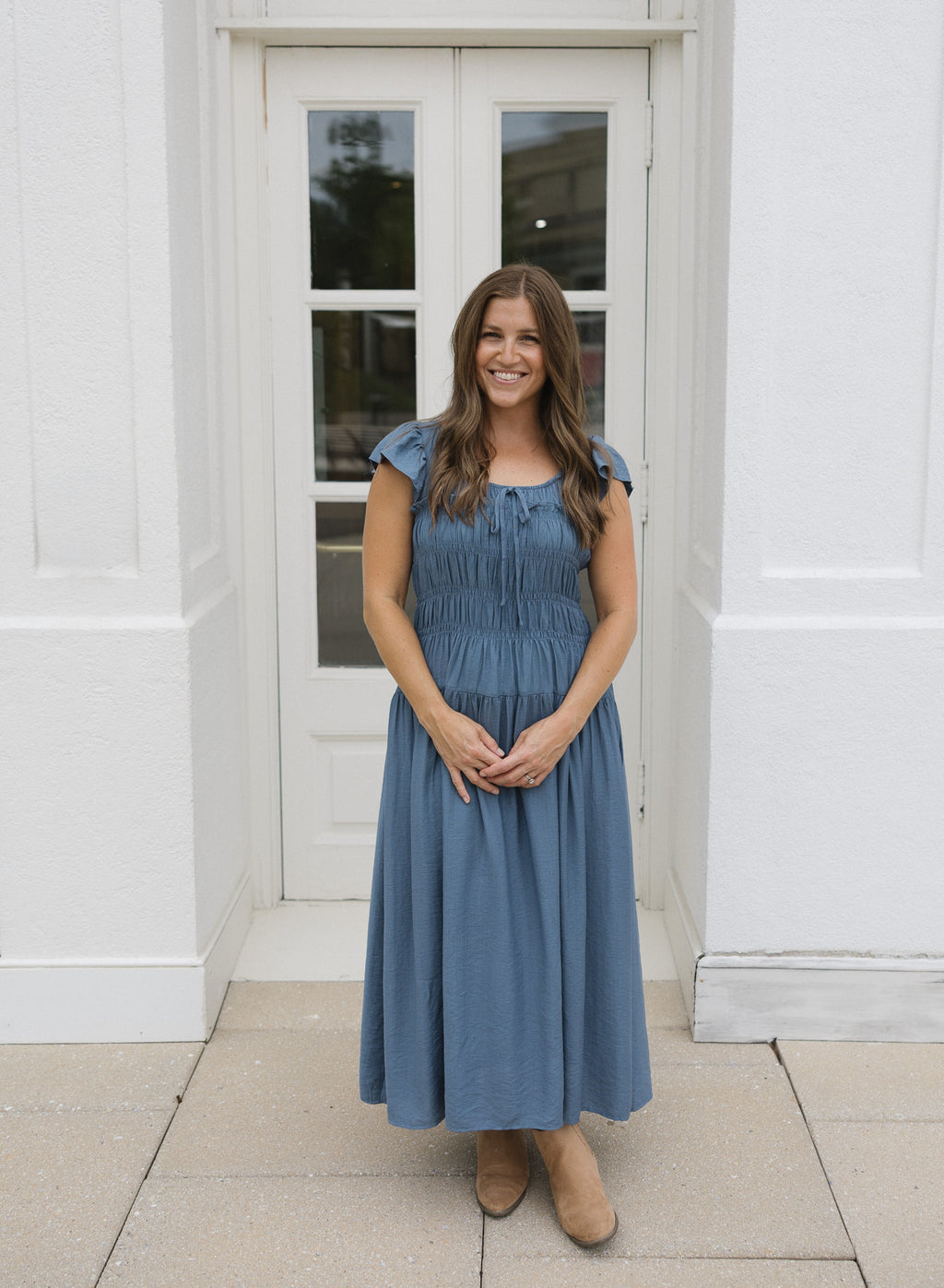 The Haven Smocked Midi Dress