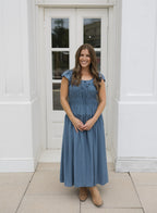The Haven Smocked Midi Dress