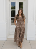 The Chestnut Grove Smocked Floral Midi Dress