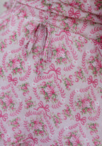 The Afternoon Tea Midi Dress | Pink Floral Smocked Puff Sleeve Midi
