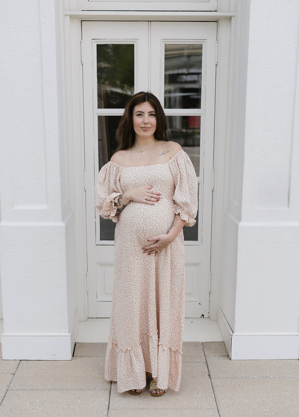 Pink Floral Maxi